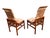 Henredon Campaign Scene 1 Oak Dining Chairs Set 6 For Sale - Image 10 of 18