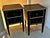 Black 20th Century Italian Bedside Tables, Set of 2 For Sale - Image 8 of 9