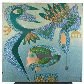 Leo Guida, Baby, 1980s, Oil on Canvas, Framed For Sale