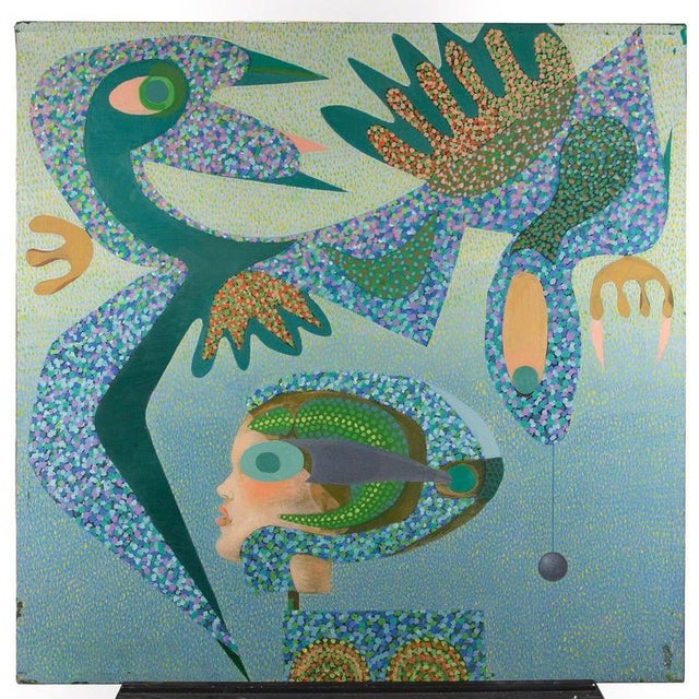 Leo Guida, Baby, 1980s, Oil on Canvas, Framed For Sale