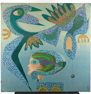 Leo Guida, Baby, 1980s, Oil on Canvas, Framed
