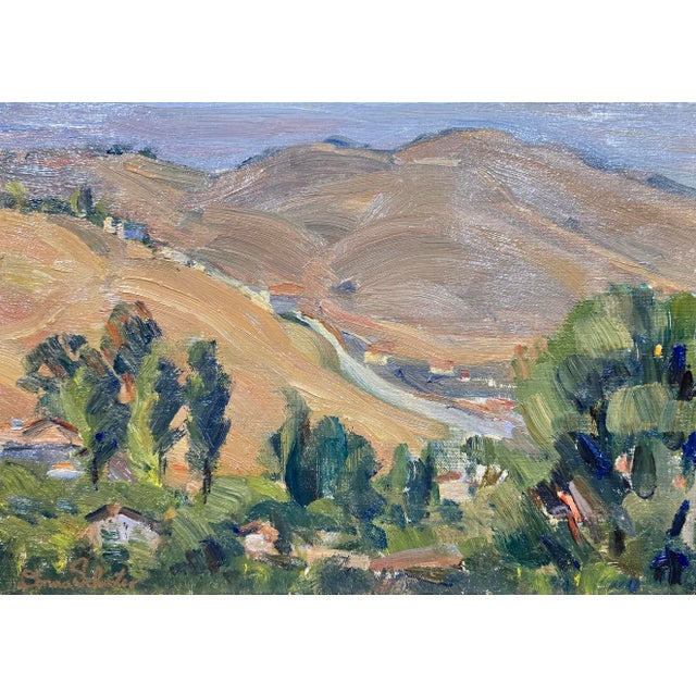 Donna Norine Schuster - 1920s View of the Hollywood Hills-Oil Painting For Sale - Image 4 of 12