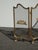 Vintage French Provincial Ribbons Love Birds Gold Brass Fireplace Screen #1 For Sale In Los Angeles - Image 6 of 15