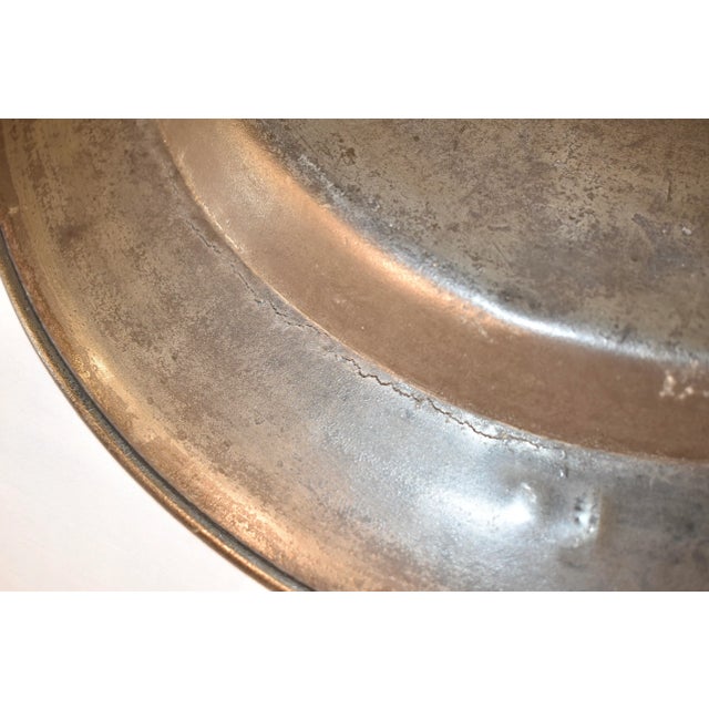 18th Century English Pewter Charger For Sale - Image 10 of 11