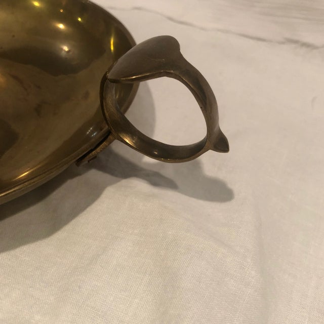 Vintage Hosley Brass Candlestick Holder With Wax Drip Tray Chairish