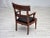 Armchairs in Carved Teak and Leather after Georges Jacob, 1920s-1930s, Set of 2 For Sale - Image 17 of 18