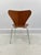 Brown Model 3107 Chairs in Teak by Arne Jacobsen for Fritz Hansen, 1974s, Set of 4 For Sale - Image 8 of 11