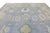 Blue Oriental Hand Knotted Rug Turkish Oushak 11'3" x 15'3" For Sale - Image 8 of 9