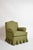 Pair of green fabric moustache back armchairs, 1960s. Pair of green fabric moustache back armchairs, in the style of...