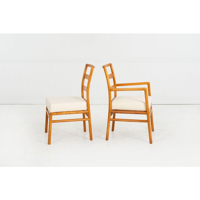 1950s T.H. Robsjohn-Gibbings for Widdicomb Ladder-Back Dining Chairs, Set of Ten, 1955 For Sale - Image 5 of 14