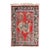 Vintage Mid-Century Bessarabian Kilim Red Floral Flat Weave Rug Room Size For Sale