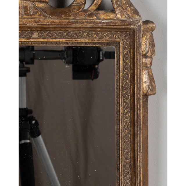 Early 19th Century Louis XVI Giltwood Mirror, Hand-Carved, French, Circa 1800-1820 For Sale - Image 5 of 8