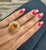 Metal 5.14 Carat Natural Fire Opal Sapphire and Diamond Yellow Gold Cocktail Ring Size 7 For Sale - Image 7 of 8
