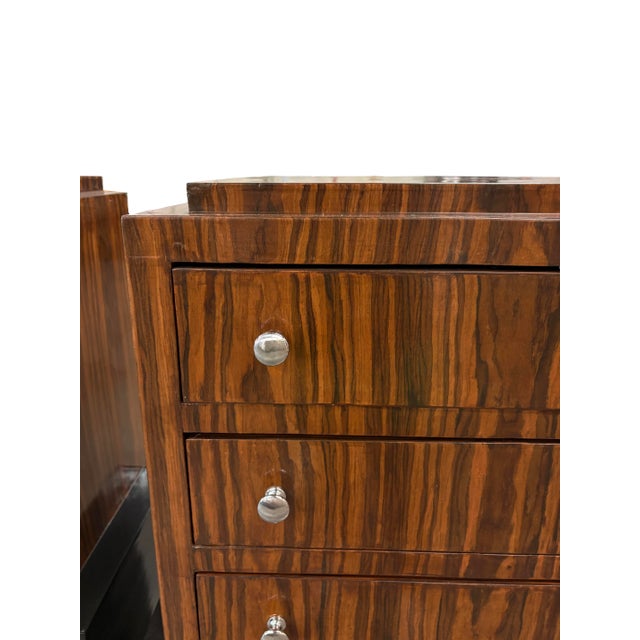 Brown Early 20th Century Pair of Art Deco Chests For Sale - Image 8 of 15