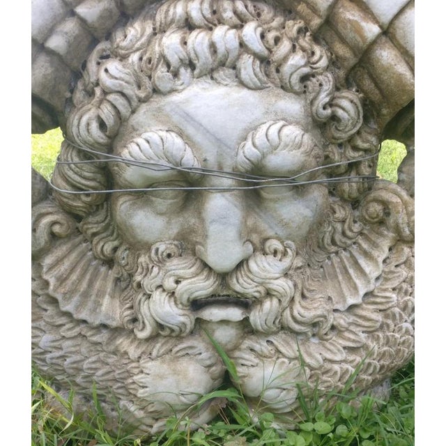 Unknown, Neptune Mask, 19th Century, Marble For Sale - Image 5 of 6