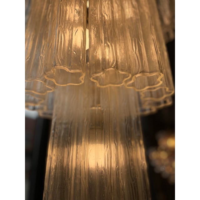 1960/1970s Vintage Italian Murano Glass Tronchi Chandelier For Sale In Chicago - Image 6 of 6