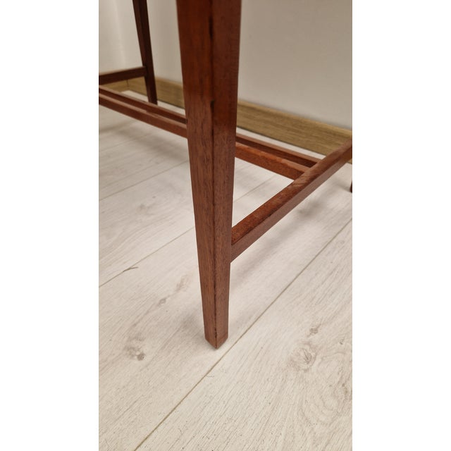 Art Nouveau Wooden Desk with Brass Inserts by Eugenio Quarti, 1890s For Sale - Image 10 of 18