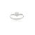 Metal Chic Heart Cut Diamond Chevron Ring for Proposal in 18k White Gold Size 7 For Sale - Image 7 of 13