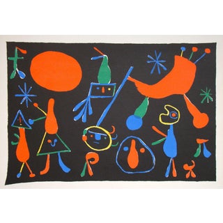 After Joan Miro, Barcelona, 1949, Lithograph with Stencil For Sale