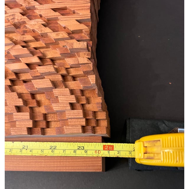 Rare 3d Vintage 1978 Movable Wall Wood Art Sculpture Panel (Signed by Artist) For Sale - Image 9 of 12