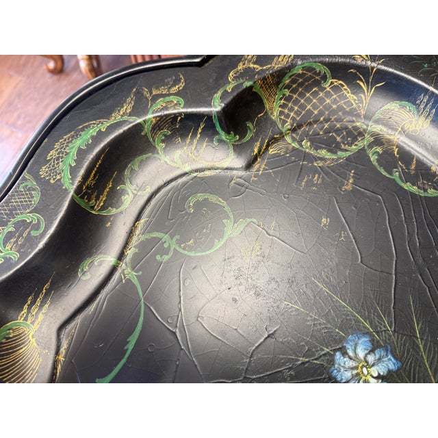 Antique English Coffee Table With Crackled Handpainted Finish, Early 20th Century For Sale - Image 10 of 10