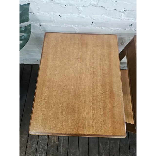 1950s Pair of Edward Wormley for Dunbar Night Stands For Sale - Image 10 of 13