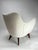 Wood Set of Perla Armchairs in Wood & White Fabric attributed to Guglielmo Veronesi, Isa, Italy, 1950s For Sale - Image 7 of 10