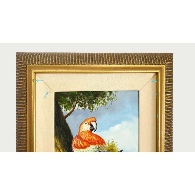 Parrot Painting by Girardi 1986 and Designed by Kinder-Harris For Sale - Image 12 of 17