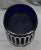 Art Deco C. 1930s Art Deco Cobalt Glass & Silver Plated Serving Dish For Sale - Image 3 of 6