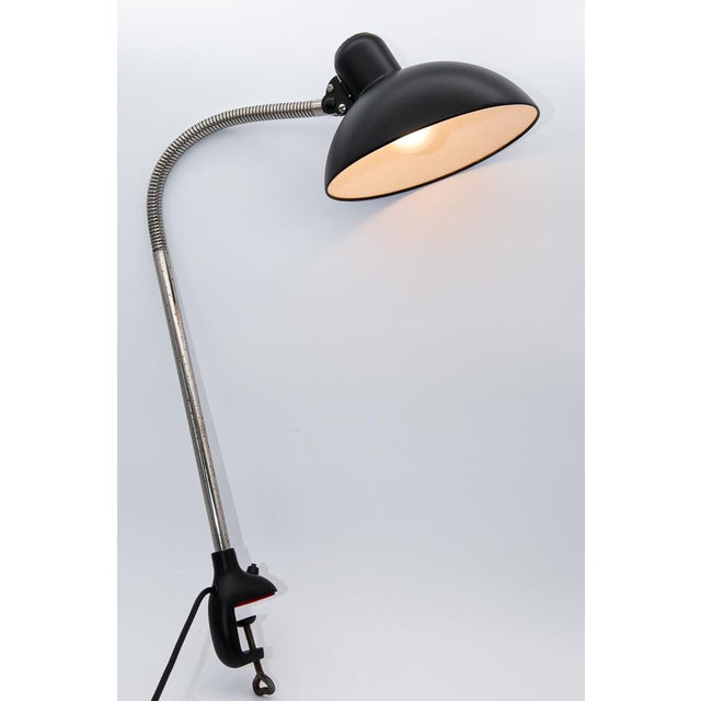 Kaiser Idell gooseneck lamp, Germany, 1930s. The lamp is in very good condition for its age; it has been completely...