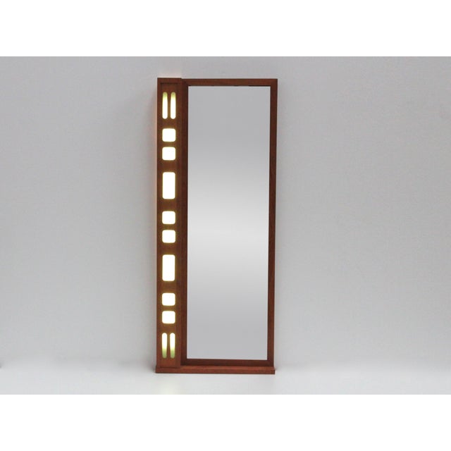 Vintage Swedish Teak Mirror, 1970s For Sale - Image 4 of 9