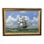 Mid 20th Century Ship at Sea Painting, Signed on the Bottom, Framed For Sale