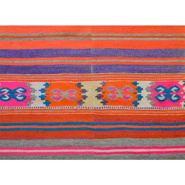 Late 20th Century Mexican Kilim Rug For Sale - Image 4 of 10