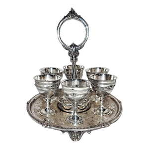 19c Silver Plate Egg Server