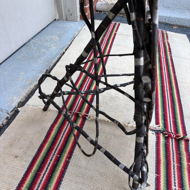 Antique Adirondack Bentwood Twig Side Table With Heart Motif, Circa 1920s For Sale - Image 18 of 18