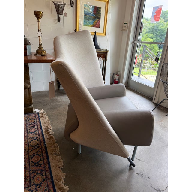1980s "Torso" club chair designed by master architect Paolo Deganello for elite Italian manufacturer Cassina. Originally...