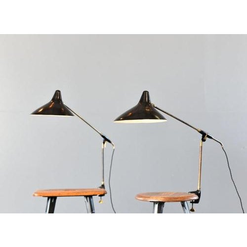 Articulated Table Lamps by Svend Aage Holm-Sørensen 1950s, Set of 2 For Sale - Image 10 of 12