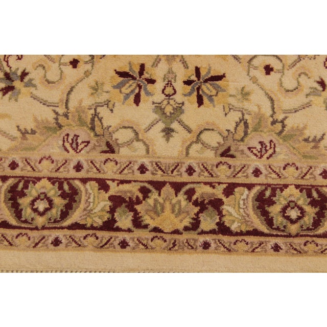 Shabby Chic 1990's Kashan Pak-Persian Beige/Red Wool Rug - 3'2'' X 5'3'' For Sale In New York - Image 6 of 9