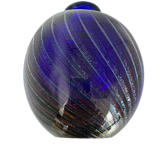 Robert Eickholt Dichroic Art Glass Scent Bottle For Sale - Image 10 of 11