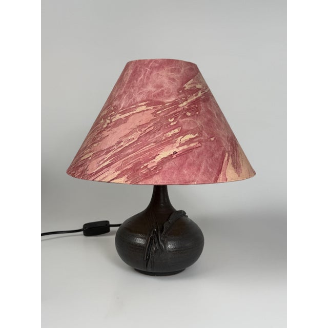 Art Ceramics German Table Lamp by Marianne Koplin Berlin, 1970s For Sale - Image 4 of 12