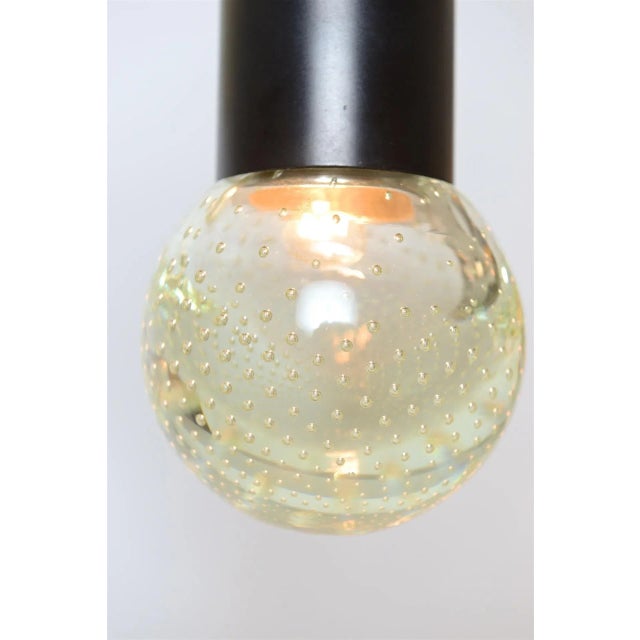 Glass Pendant Lamp with 3 Globes by Gino Sarfatti for Seguso, 1960 For Sale - Image 7 of 8