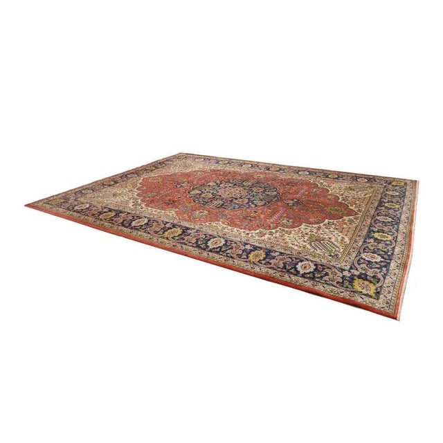 Tabriz Rug in New Wool For Sale - Image 3 of 11