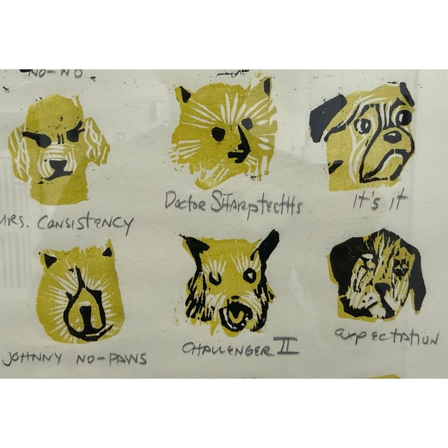 Yellow Greer McGettrick Dogs Print For Sale - Image 8 of 12