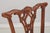 Brown Pair of Chippendale Style Mahogany Dining Chairs For Sale - Image 8 of 17
