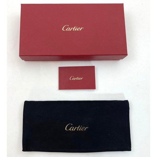 Cartier Paris Burgundy Calfskin Leather Luggage Tag For Sale In Palm Springs - Image 6 of 11