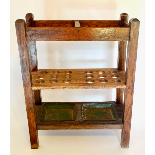 Early 20th Century Antique Custom English Oak Walking Stick & Cane Stand For Sale - Image 5 of 7