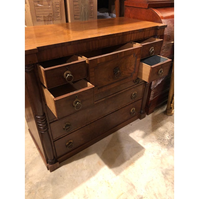Wood 19th Century Mahogany Gents Chest With Ring Pulls For Sale - Image 7 of 11