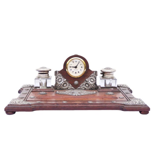 Sterling Silver Inkwell, 19th Century, Set of 3 For Sale - Image 5 of 14