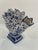 Mid 20th Century Mid 20th Century Blue and White Majolica Tulip Vase, Tulipiere For Sale - Image 5 of 13
