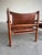 1960s Mid Century Arne Norell Sirocco Rosewood and Brown Leather Safari Chair Pair For Sale - Image 5 of 12
